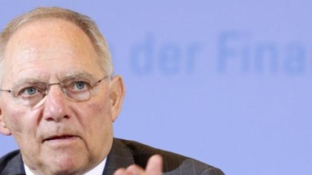 Wolfgang Sch&auml;uble , ministro delle finanze tedesco