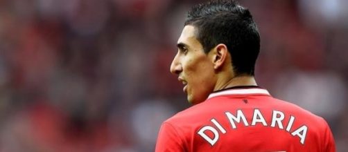 Di Maria playing for Manchester United last season