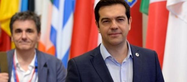 Alexis Tsipras et Euclide Tsakalotos : Eurogroupe Alexis Tsipras et Euclide Tsakalotos : Eurogroupe