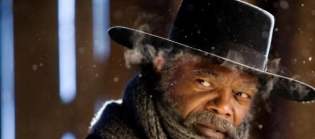 Samuel L. Jackson dans The Hateful Eight. Samuel L. Jackson dans The Hateful Eight.