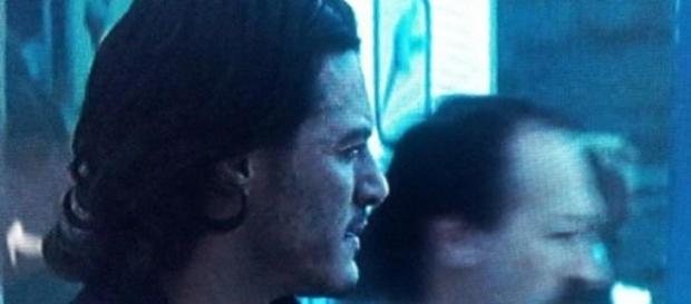 Simon in a scene with Luke Evans in Dracula Untold Simon in a scene with Luke Evans in Dracula Untold