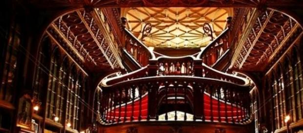 Interior da Livraria Lello, Porto. Interior da Livraria Lello, Porto.