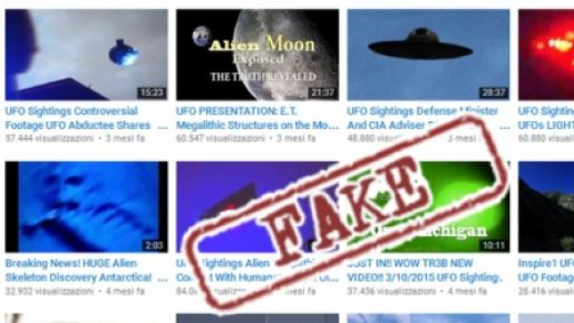 Una galleria video di YouTube dedicata agli UFO