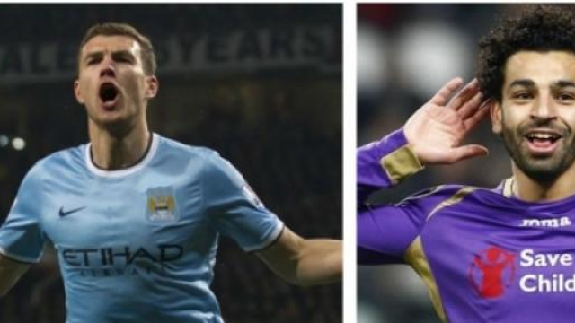 Edin Dzeko e Mohamed Salah, obiettivi della Roma