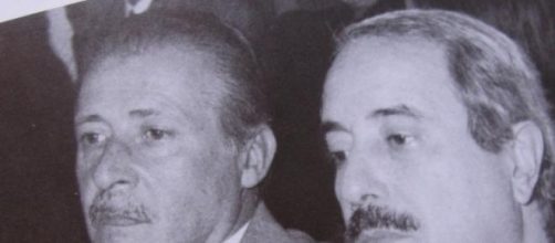 il giudice Paolo Borsellino e Giovanni Falcone