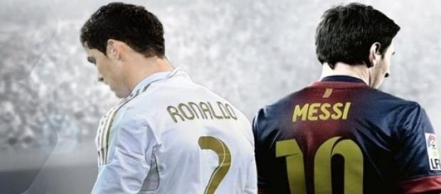 Cristiano Ronaldo e Lionel Messi. Cristiano Ronaldo e Lionel Messi.
