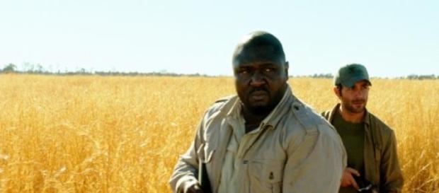 Nonso Anozie and James Wolk in Zoo. Nonso Anozie and James Wolk in Zoo.