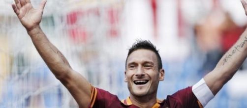 il capitano della Roma Francesco Totti