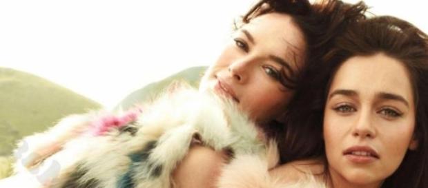 Lena Headey y Emilia Clarke de "Game of Thrones" Lena Headey y Emilia Clarke de "Game of Thrones"