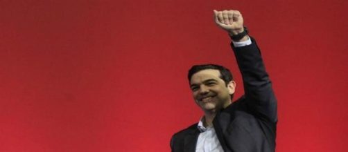 L'esultanza di Alexis Tsipras