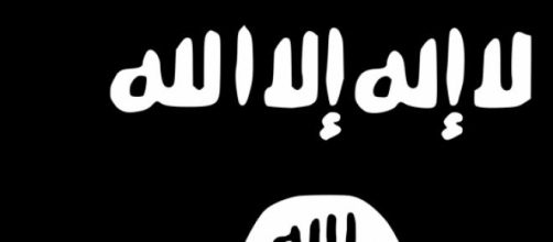 La bandiera dell'ISIS, simbolo di terrorismo