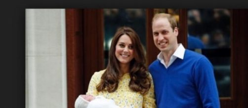 William e Kate con la piccola Charlotte 