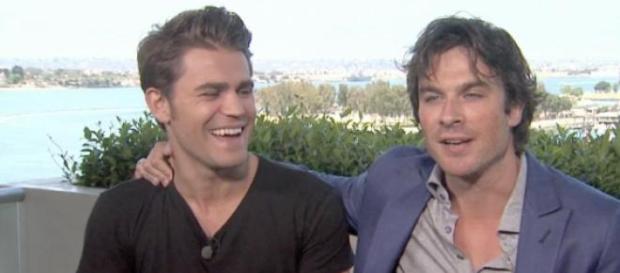 Paul Wesley e Ian Somerhalder na entrevista ao E! Paul Wesley e Ian Somerhalder na entrevista ao E!