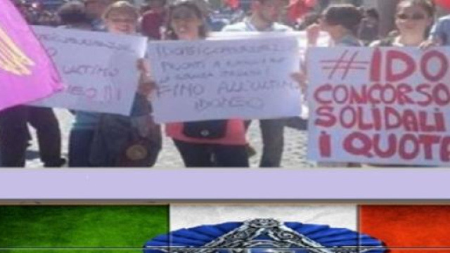 Le rivendicazioni degli idonei del concorso 2012