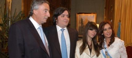 La familia Kirchner en 2007