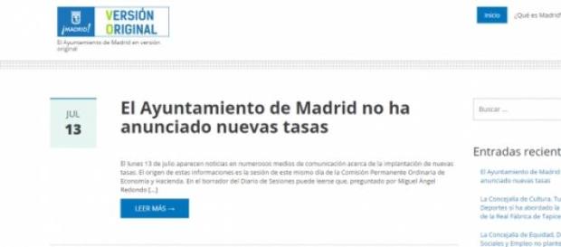 El Ayuntamiento de Madrid en versión original El Ayuntamiento de Madrid en versión original