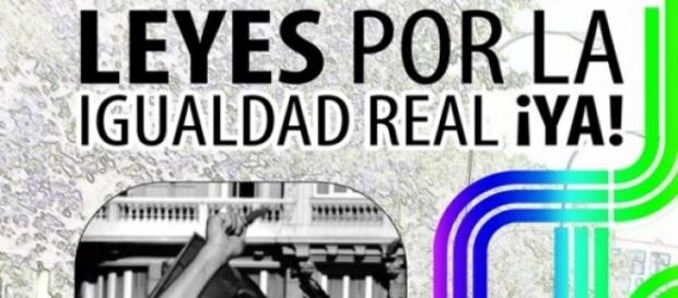 Leyes por la igualdad real, ¡YA! Lema 2015. Leyes por la igualdad real, ¡YA! Lema 2015.