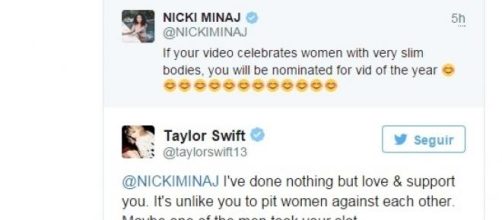 Nicki Versus Taylor, los primeros tweets