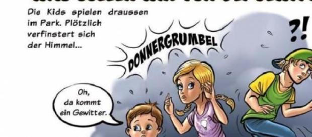 Impression aus dem Comic „Donner-Wetter!“ Impression aus dem Comic „Donner-Wetter!“