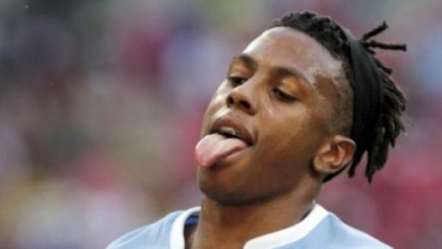 Abel Hernandez con la maglia dell'Uruguay