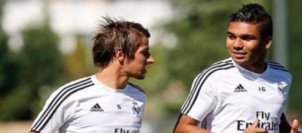 Fábio Coentrão e Casemiro. Fábio Coentrão e Casemiro.