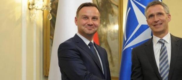 Andrzej Duda i Jens Stoltenberg. Andrzej Duda i Jens Stoltenberg.