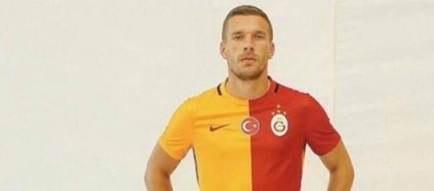 Lukas Podolski trifft erstmals für Galatasaray Lukas Podolski trifft erstmals für Galatasaray