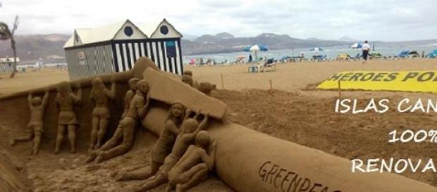 Proyecto 'Paradise' en Canarias. Foto Greenpeace Proyecto 'Paradise' en Canarias. Foto Greenpeace