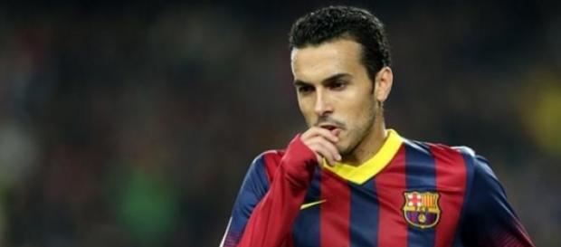 Pedro en un partido con el Barça Pedro en un partido con el Barça