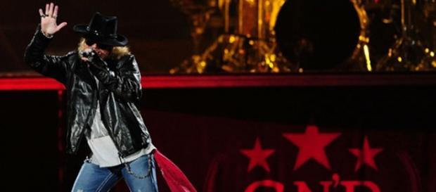 Axl Rose en su ultima gira en 2012 Axl Rose en su ultima gira en 2012