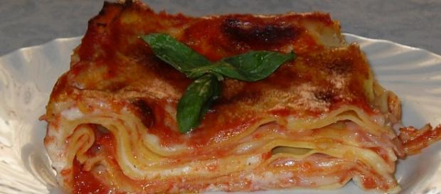 La lasagna con porri e pomodoro La lasagna con porri e pomodoro