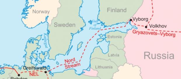 Przebieg gazociagu Nord Stream Przebieg gazociagu Nord Stream