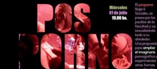 Afiche de la muestra Pos Porno