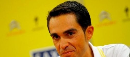 Contador in conferenza stampa al Tour de France