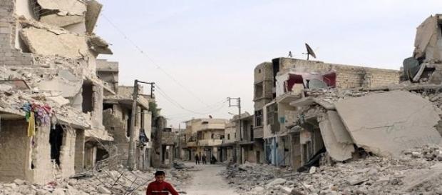 La città di Aleppo in Siria La città di Aleppo in Siria