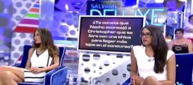 Suhaila y Lucia contra Nacho en Sálvame Deluxe Suhaila y Lucia contra Nacho en Sálvame Deluxe