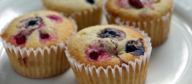 Fibre e frutta nei muffin alle more Fibre e frutta nei muffin alle more