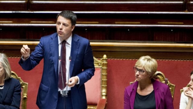 Il presidente del Consiglio, Matteo Renzi