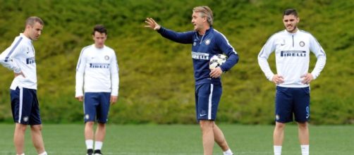 Roberto Mancini in allenamento