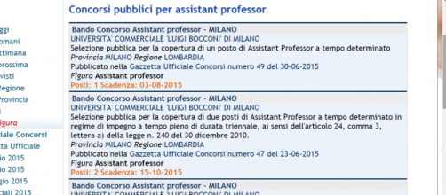 Selezione pubblica 5 Assistant professors