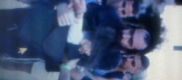 El agresor en el momento que fue capturado. El agresor en el momento que fue capturado.