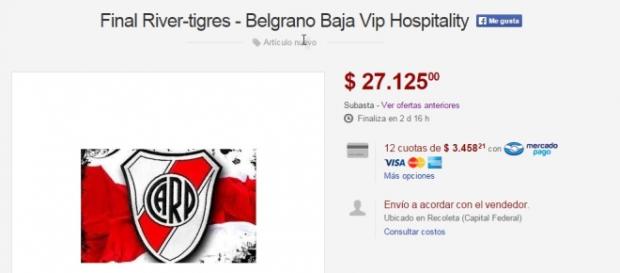 Entradas con un costo de casi $30.000 Entradas con un costo de casi $30.000