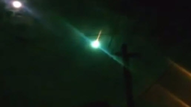 Immagine del presunto meteorite in Argentina