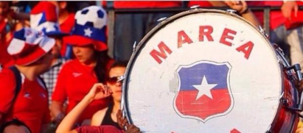 La Marea Roja, hinchas chilenos La Marea Roja, hinchas chilenos
