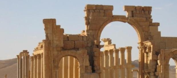 Starożytne ruiny - Palmyra. Starożytne ruiny - Palmyra.