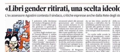 Comuni italiani mettono all'indice libri "gender"