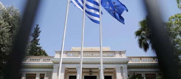 drapeau de la grece - union europeene drapeau de la grece - union europeene