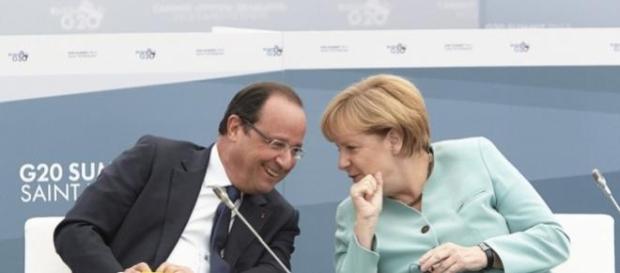 François Hollande e Angela Merkel François Hollande e Angela Merkel