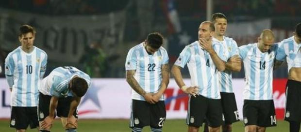 La desazón de los jugadores argentinos La desazón de los jugadores argentinos