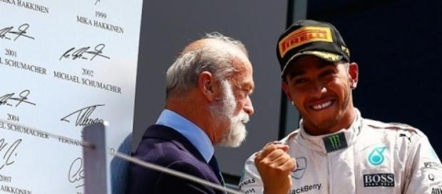 Lewis Hamilton took his fifth Grand Prix victory Lewis Hamilton took his fifth Grand Prix victory